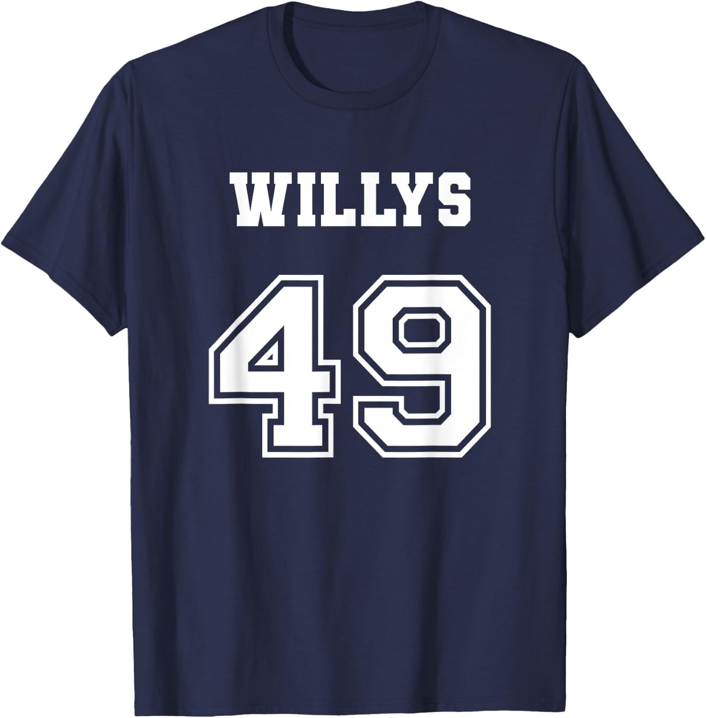 Jersey Style 49 1949 Willys 4x4 Vintage MB Army Truck Car T-Shirt - T-Shirt | Navy