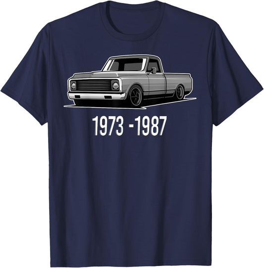 1973-1987 Funny Squarebody Vintage T-Shirt - T-Shirt | Navy