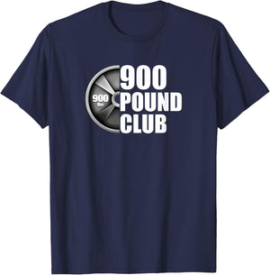 900 Pound Club Powerlifting T-Shirt - T-Shirt | Navy
