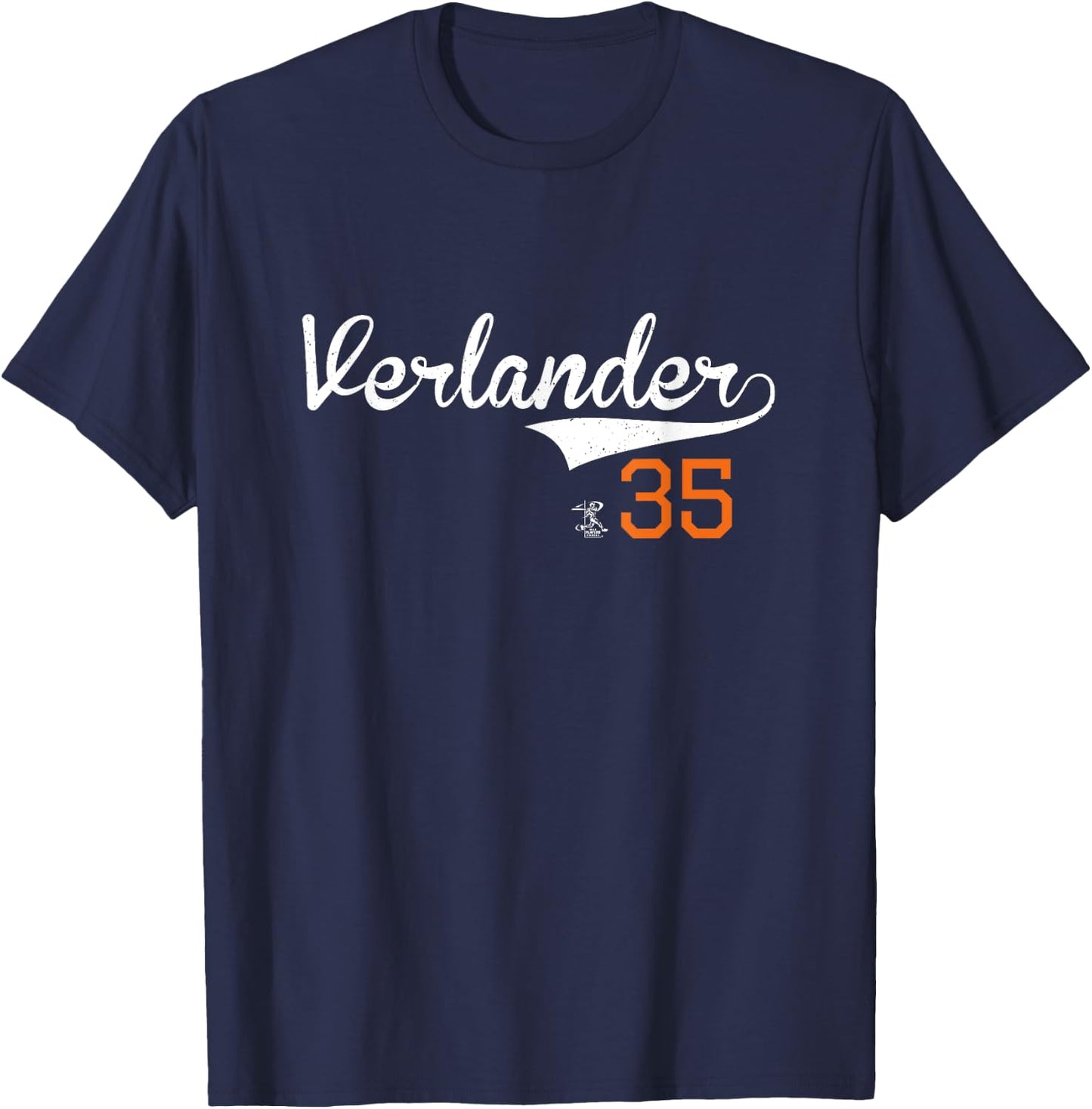 Justin Verlander Vintage Gameday T-Shirt - T-Shirt | Navy