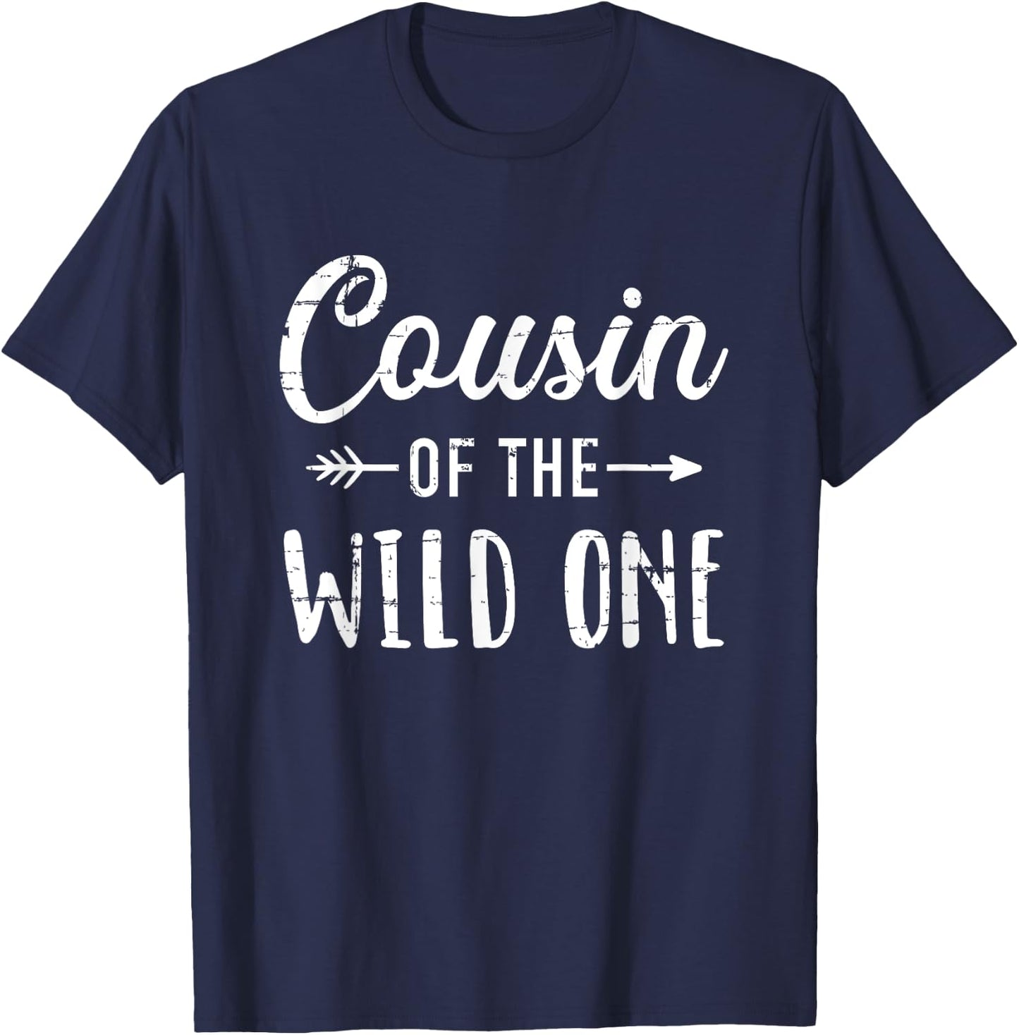 Cousin of the wild one daughter matching family T-Shirt - T-Shirt | Navy