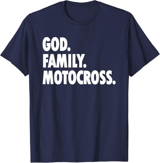 God Family MotoCross - Novelty Faith T-Shirt - T-Shirt | Navy