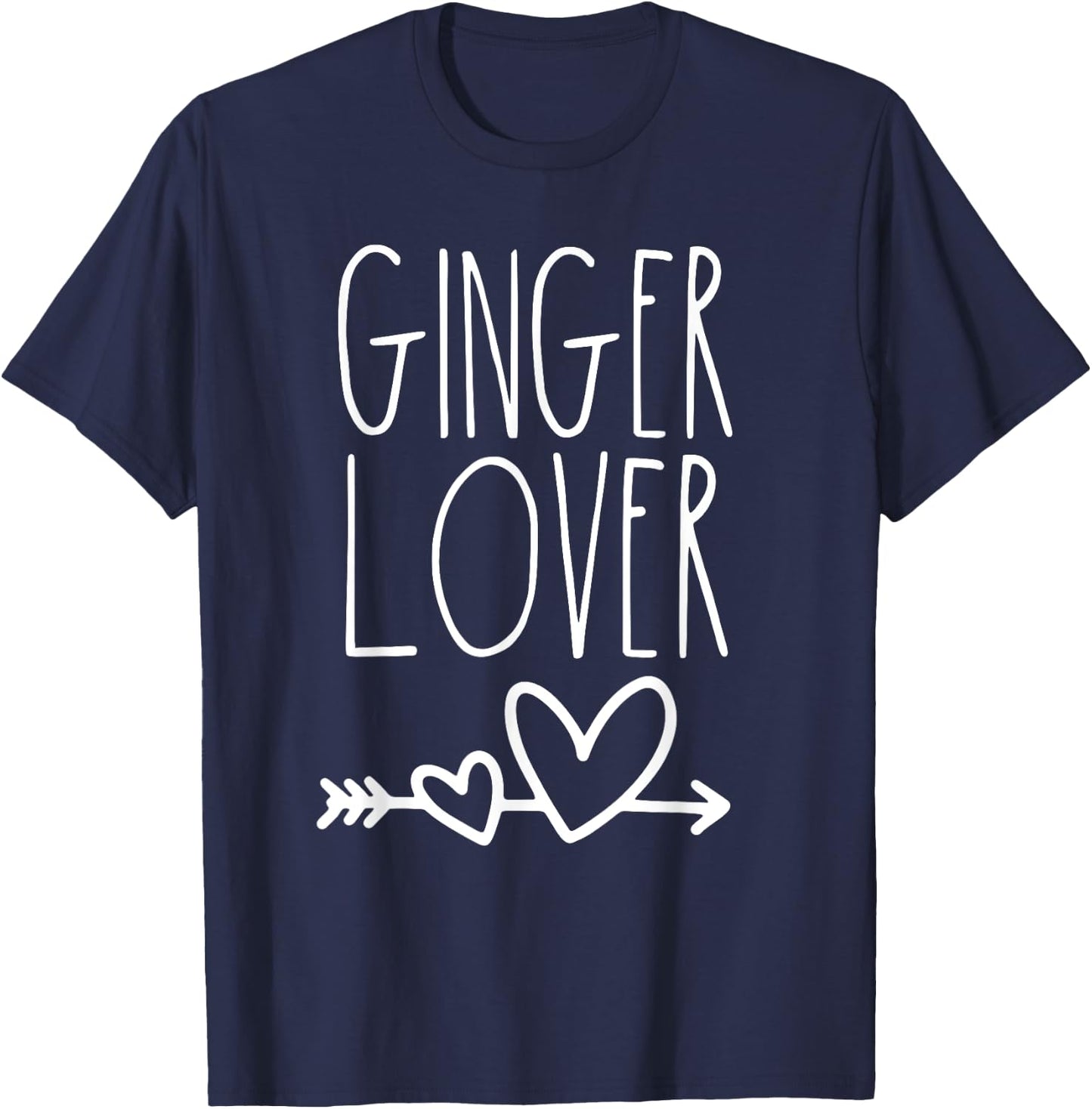 I Love My Ginger Husband Redhead Wife Team Ginger Lover T-Shirt - T-Shirt | Navy