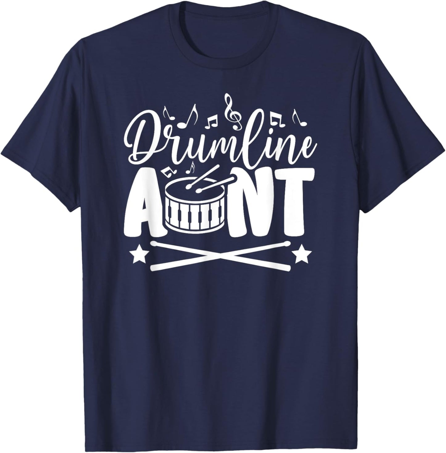 Drumline Aunt Proud Drumline Auntie T-Shirt - T-Shirt | Navy
