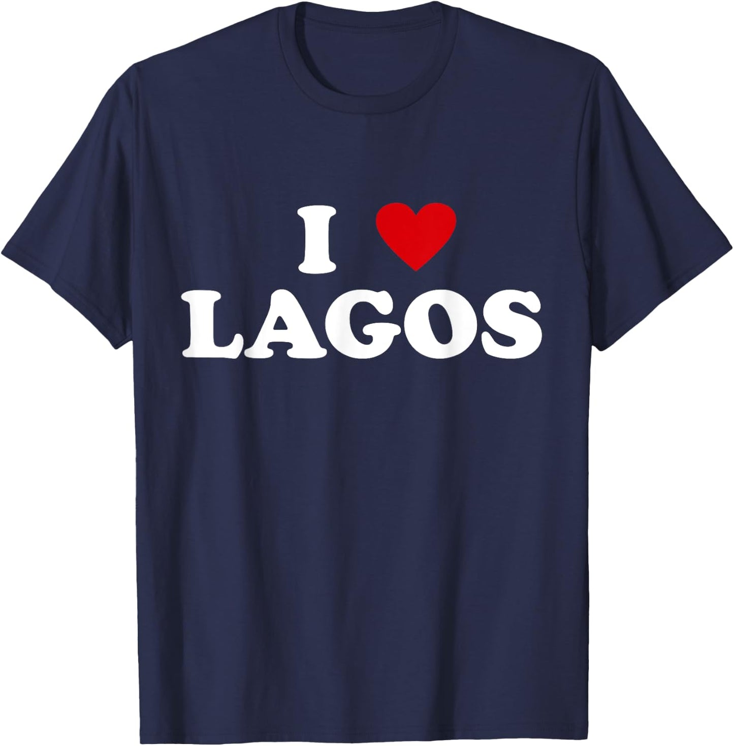 I Heart Nigeria City - I Love Lagos T-Shirt - T-Shirt | Navy