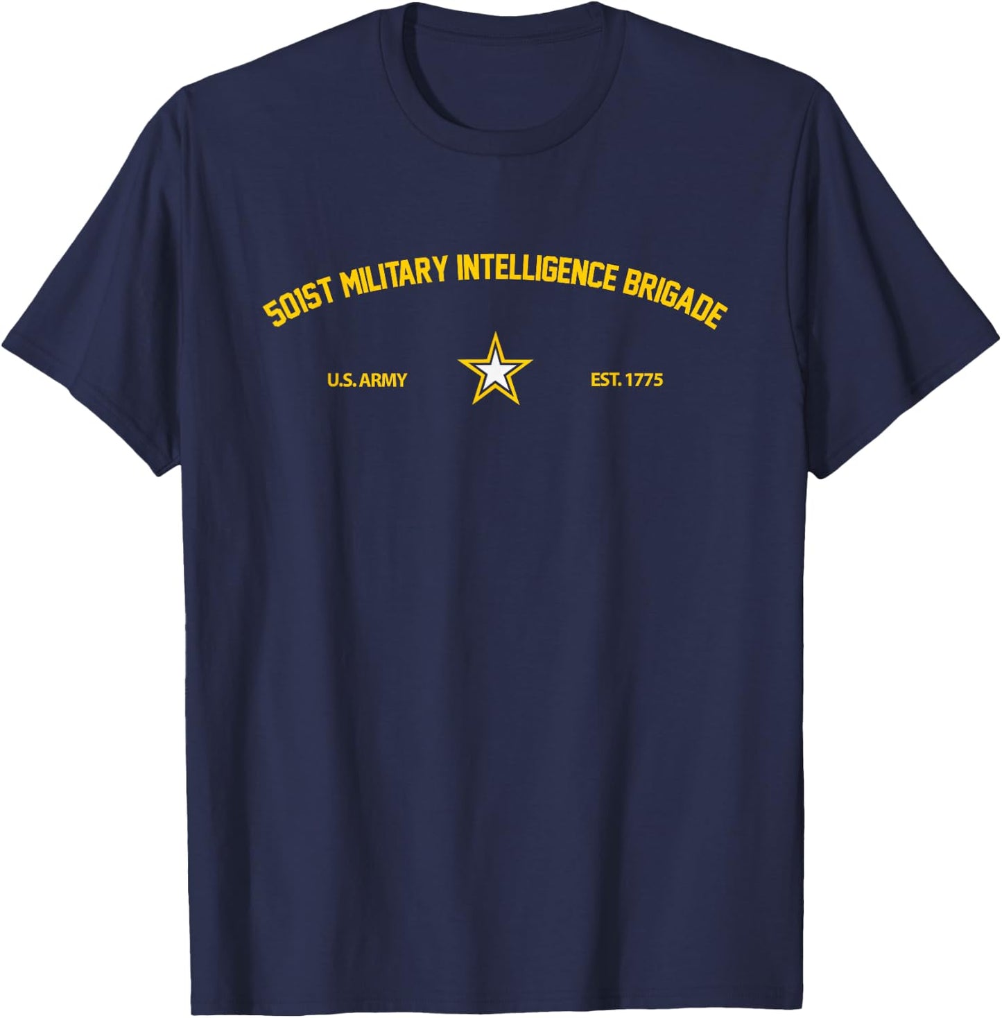 US Army 501st Military Intelligence Brigade T-Shirt - T-Shirt | Navy