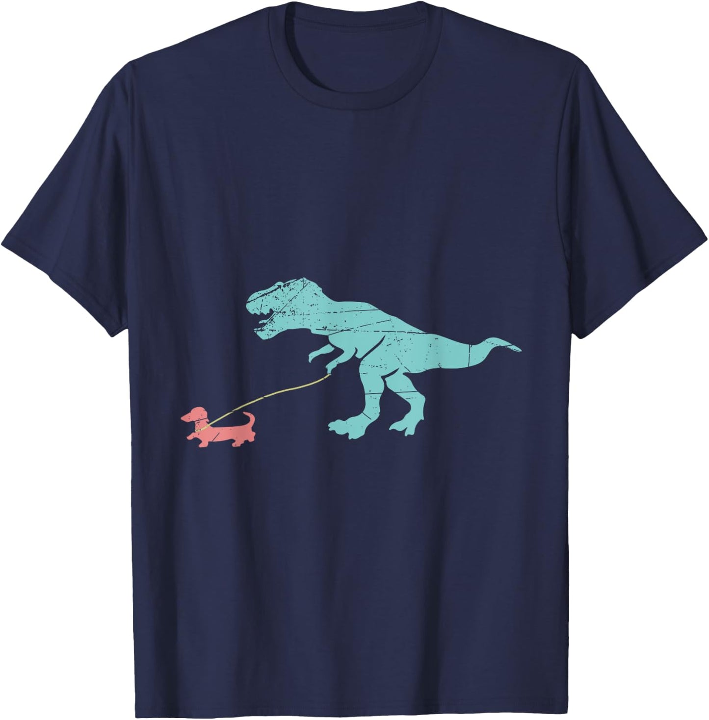 Funny Dinosaur Dachshund T-Shirt - T-Shirt | Navy