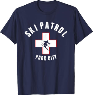 Park City Utah Ski Patrol T-Shirt - T-Shirt | Navy