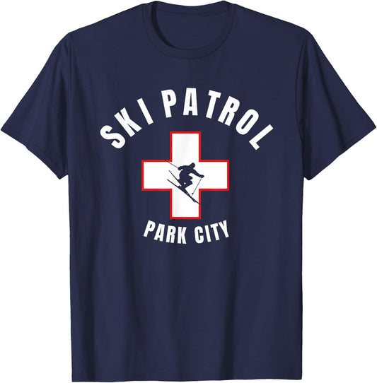 Park City Utah Ski Patrol T-Shirt - T-Shirt | Navy