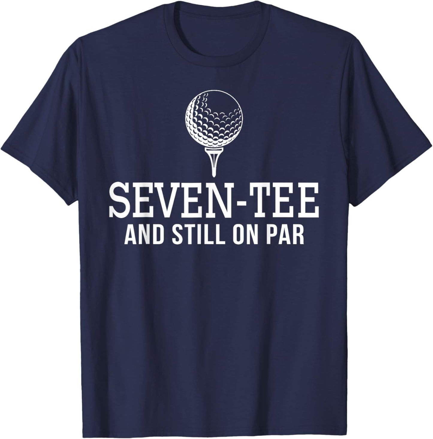Seven Golf Birthday 70th Birthday Women 70 Year Old T-Shirt - T-Shirt | Navy