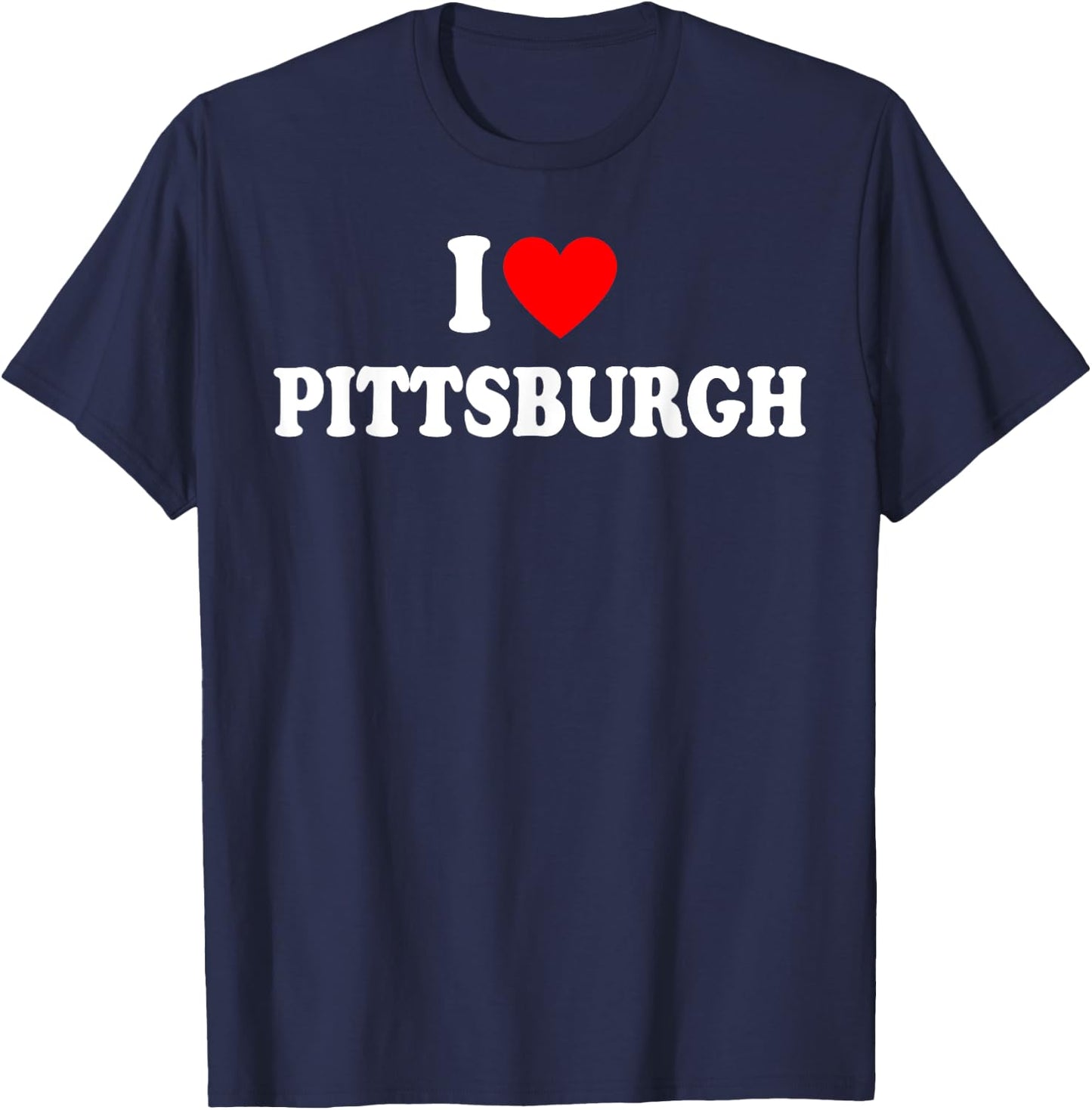 I Heart Pittsburgh, I Love Pittsburgh Pennsylvania Classic T-Shirt - T-Shirt | Navy