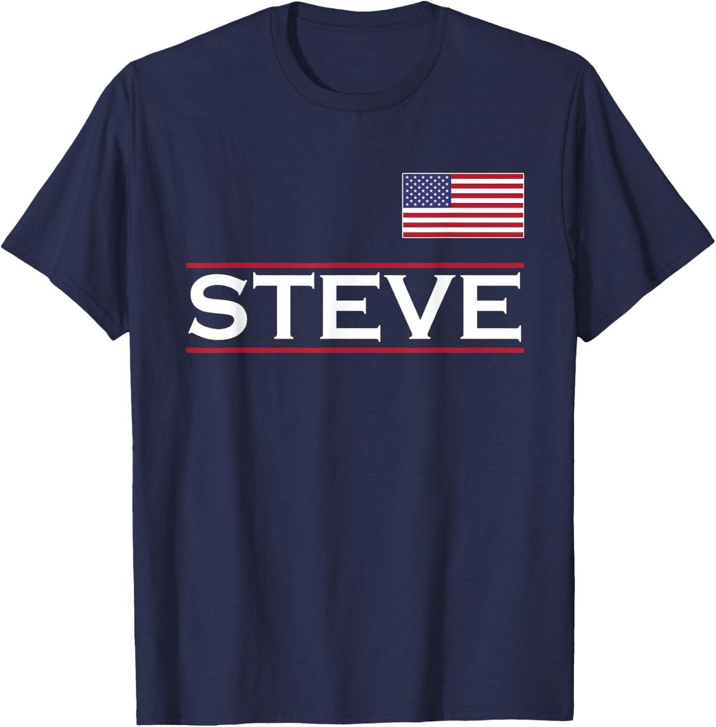 STEVE Personalized Name Funny Birthday Gift T-Shirt - T-Shirt | Navy