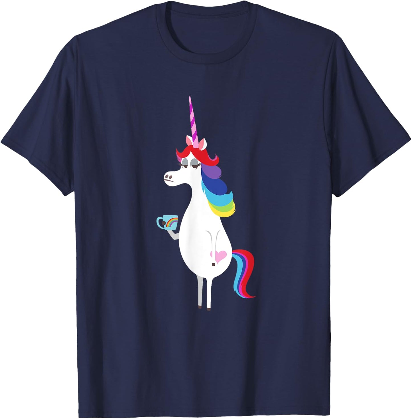 Disney and Pixar's Inside Out Rainbow Unicorn T-Shirt - T-Shirt | Navy