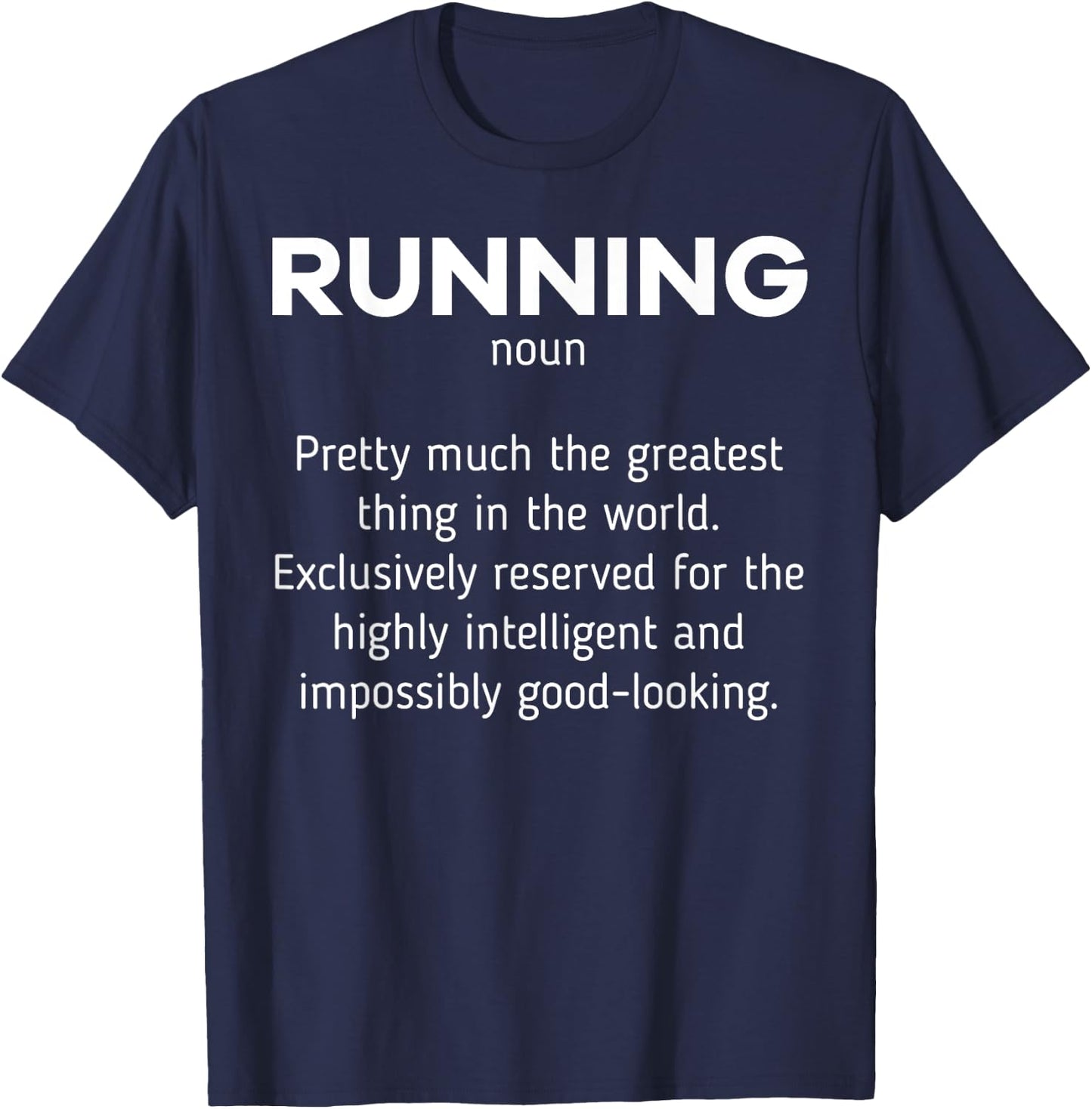 Running Definition Funny Marathon Runner Jogger Runners Gift T-Shirt - T-Shirt | Navy