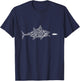 Bicycle Fish Car Biking Cycling Ride Bike Cyclist BMX Gift T-Shirt - T-Shirt | Navy