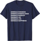 Embrace Kindness Embrace Mindfulness Embrace Empathy Joy T-Shirt - T-Shirt | Navy