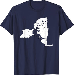 New York Bird Watching Design Birding Binoculars Birdwatcher T-Shirt - T-Shirt | Navy