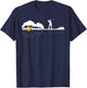 Cool Guitar Golf Player Gift Guitarist Golfer Unique Golfing T-Shirt - T-Shirt | Navy