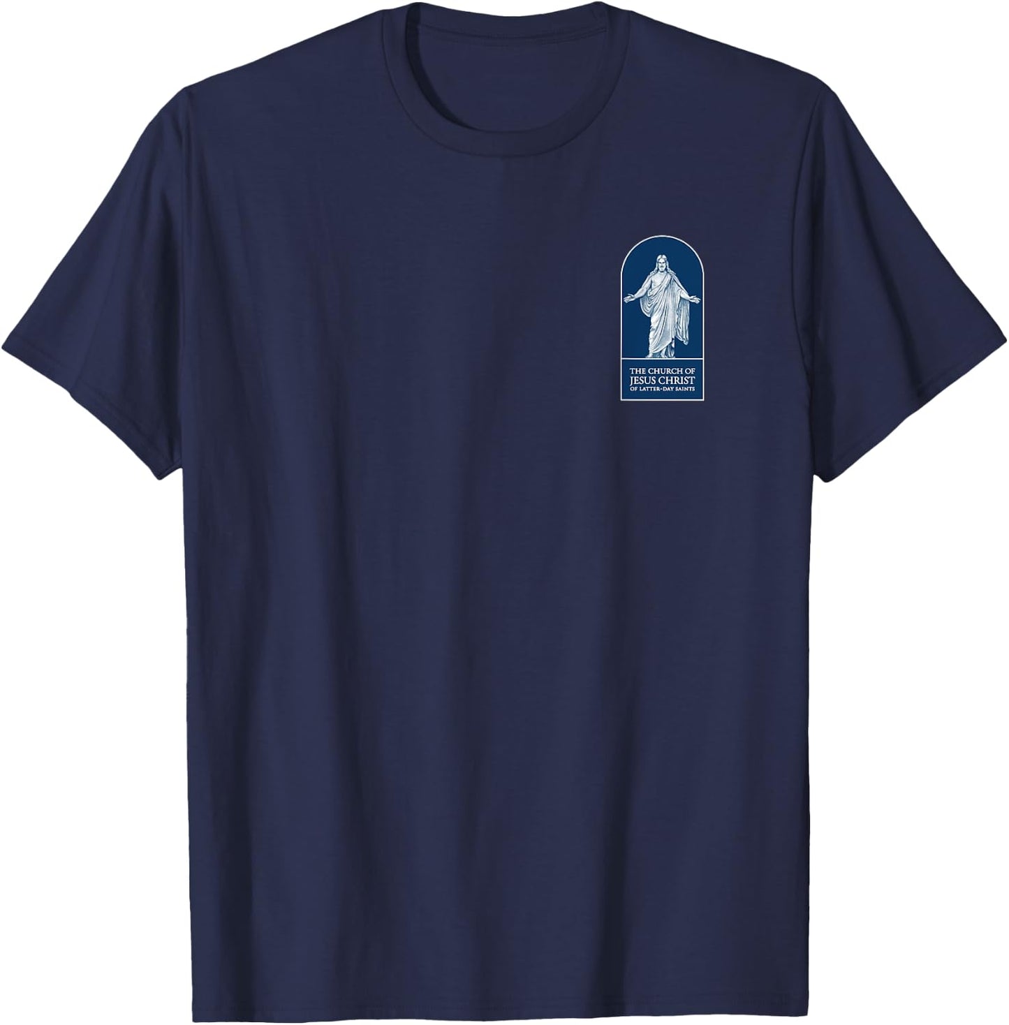 LDS Mormon shirt | Church of Jesus Christ logo | Mormons T-Shirt - T-Shirt | Navy