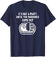 Funny Sardine Designs Black Party Fishing T-Shirt - T-Shirt | Navy
