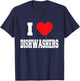 I Love dishwashers T-Shirt - T-Shirt | Navy