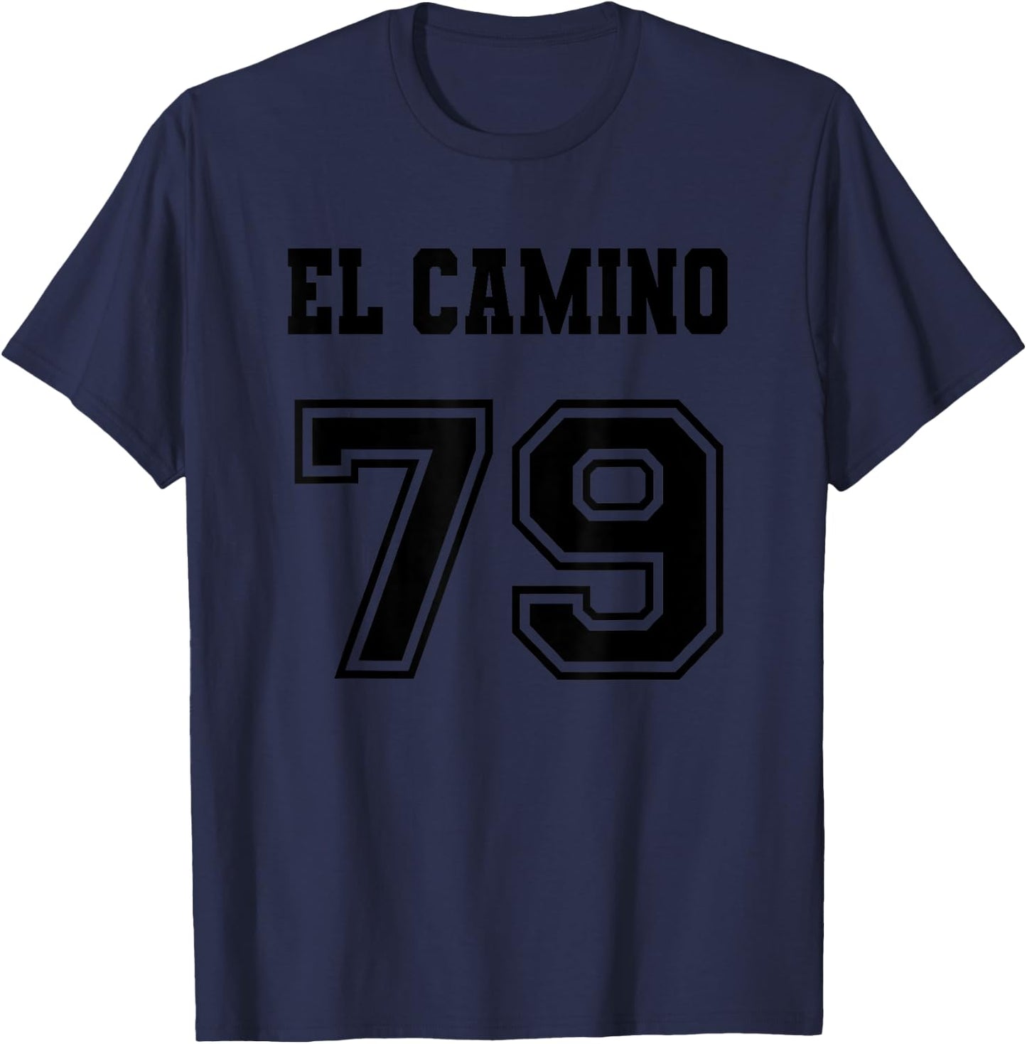 Jersey Style El Camino 79 1979 Old School Muscle Pickup Car T-Shirt - T-Shirt | Navy