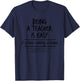 Being A Teacher is Easy It's Like Riding A Bike Teacher Life Men Women T-Shirt - T-Shirt | Navy