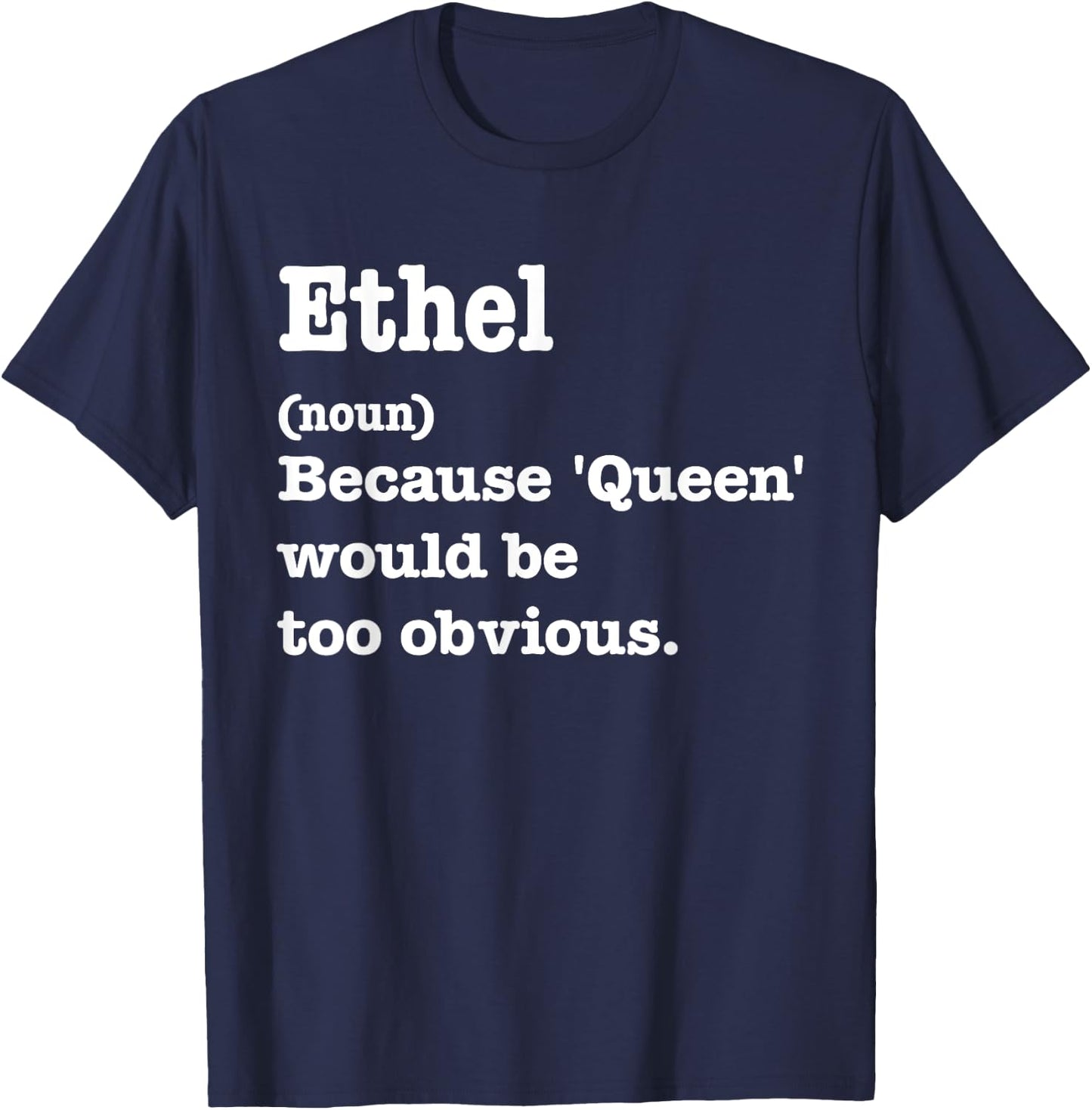 ETHEL Sarcasm Queen - Custom ETHEL Women's T-Shirt - T-Shirt | Navy