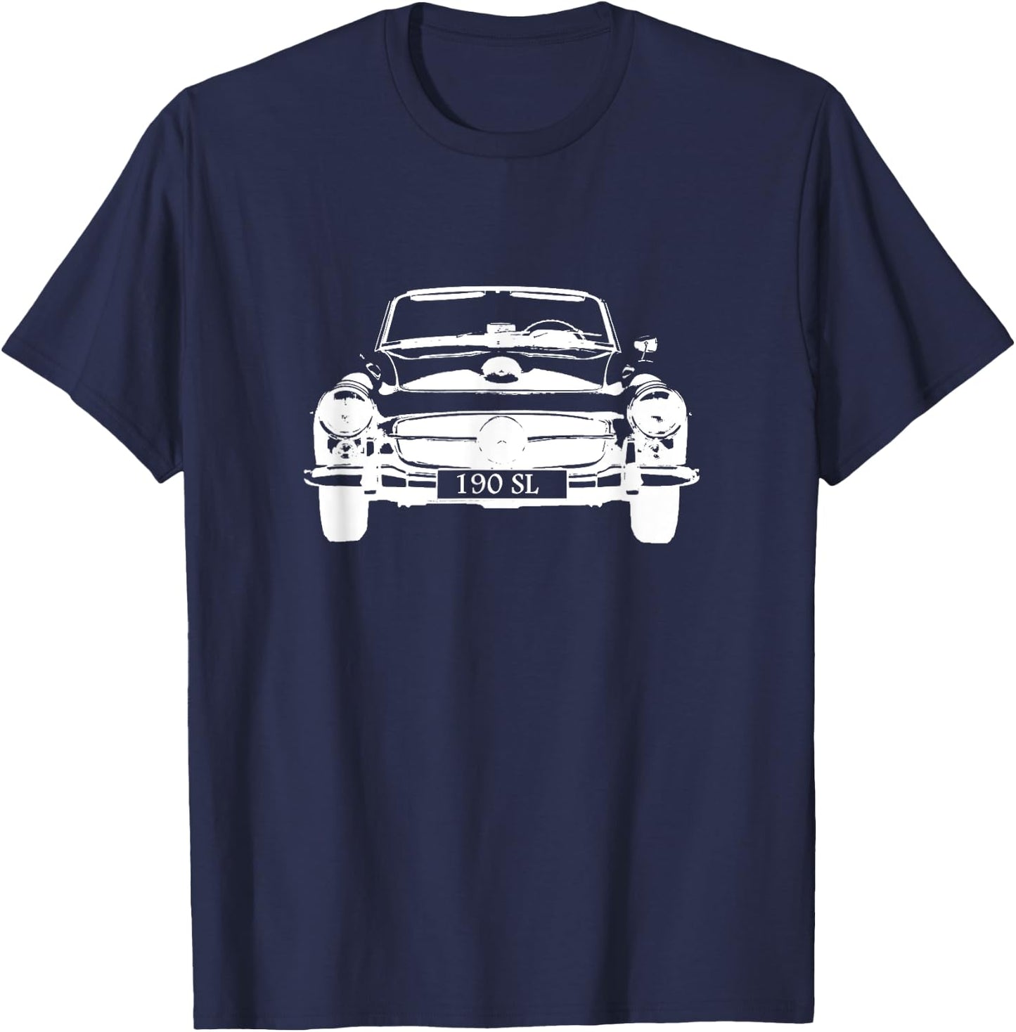 190 SL vintage sports car convertible T-Shirt - T-Shirt | Navy