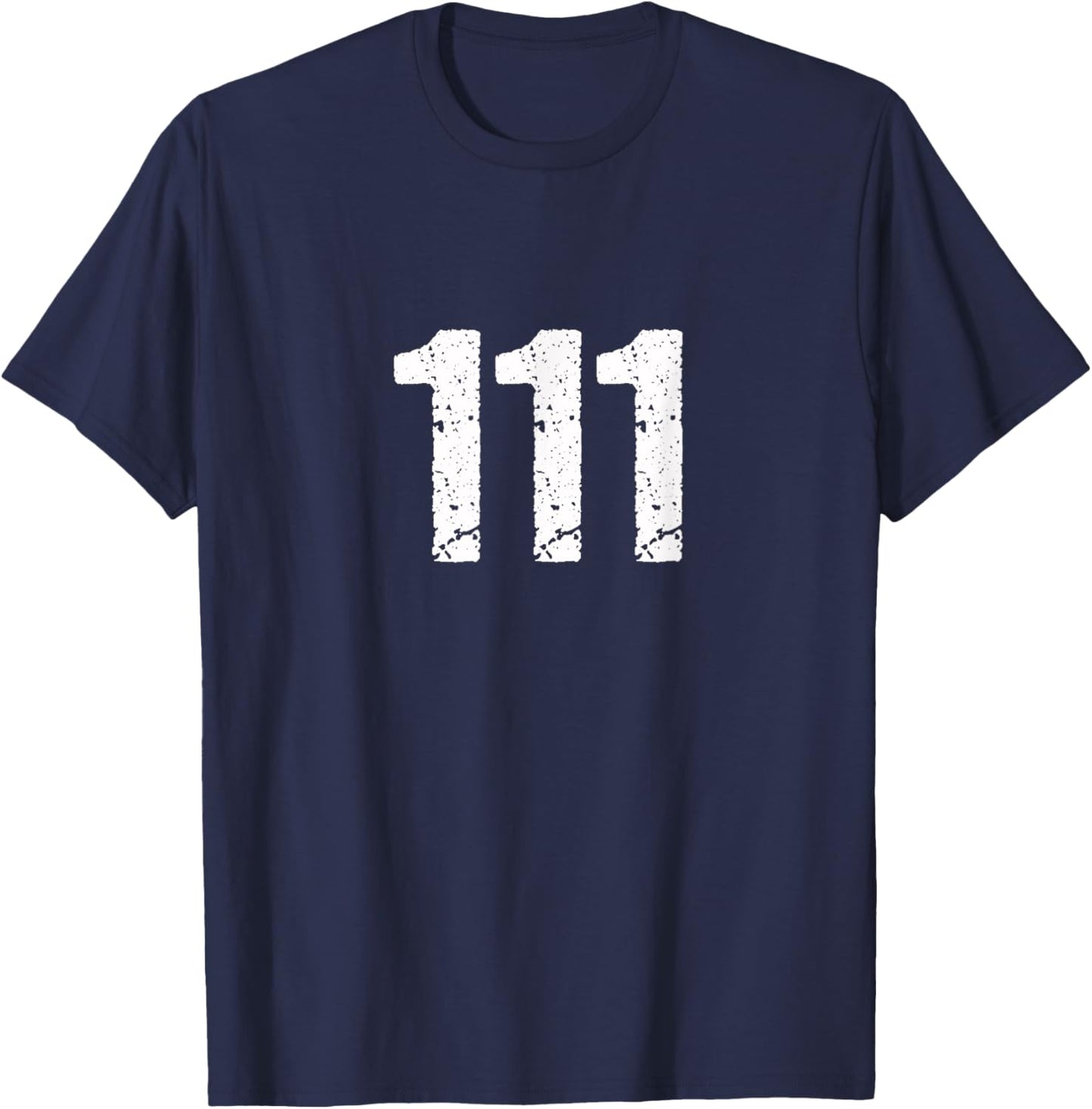 111 Numerology Spiritual Personal Number 111 Angel Number T-Shirt - T-Shirt | Navy