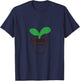 Cute Flower Pot Sprout Gift T-Shirt - T-Shirt | Navy