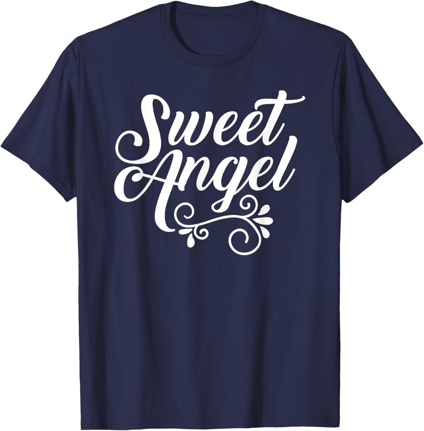 Sweet Angel lover cute little kids believe in angels T-Shirt - T-Shirt | Navy