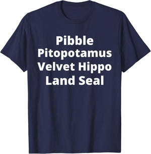 Pibble Mom Pitopotamus Dad Pitbull Lover Gift T-Shirt - T-Shirt | Navy