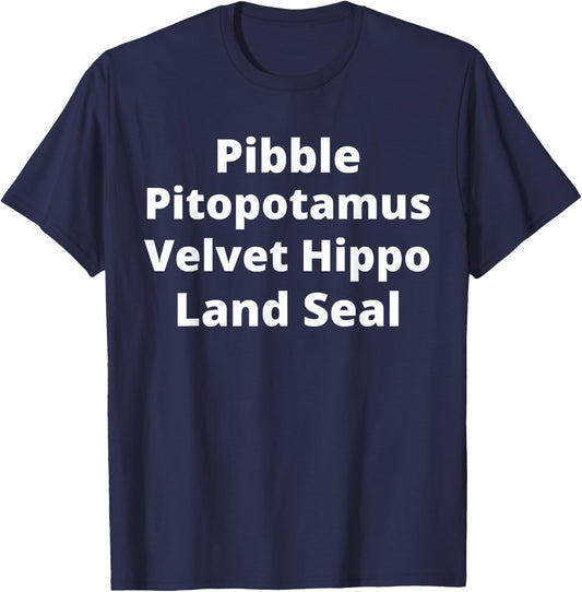 Pibble Mom Pitopotamus Dad Pitbull Lover Gift T-Shirt - T-Shirt | Navy