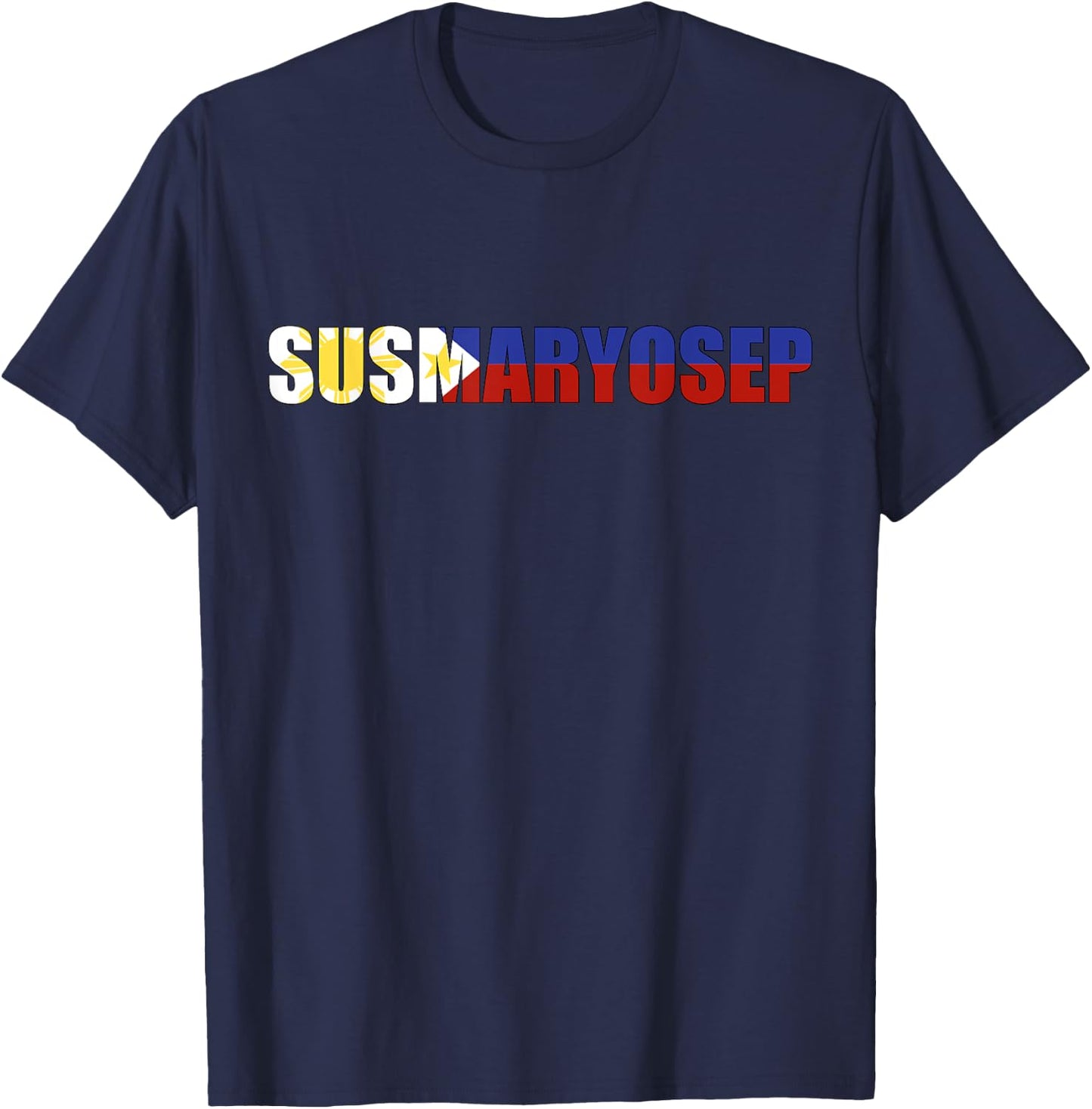 SUSMARYOSEP Tagalog Funny Filipino Flag Slang Phillipines T-Shirt - T-Shirt | Navy