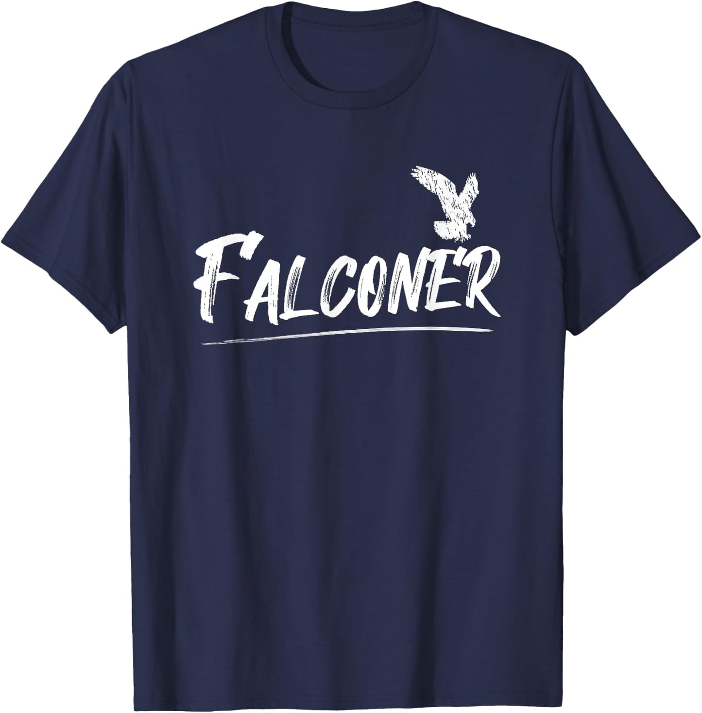Falconry Gifts for Falconers Falconer Falconry - -Adults Black Small Classic Fit Cotton 100% Short Sleeve T-Shirt - T-Shirt | Navy