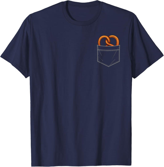Cool Pretzel Art Women Kids Hard Soft Pretzel Lover T-Shirt - T-Shirt | Navy