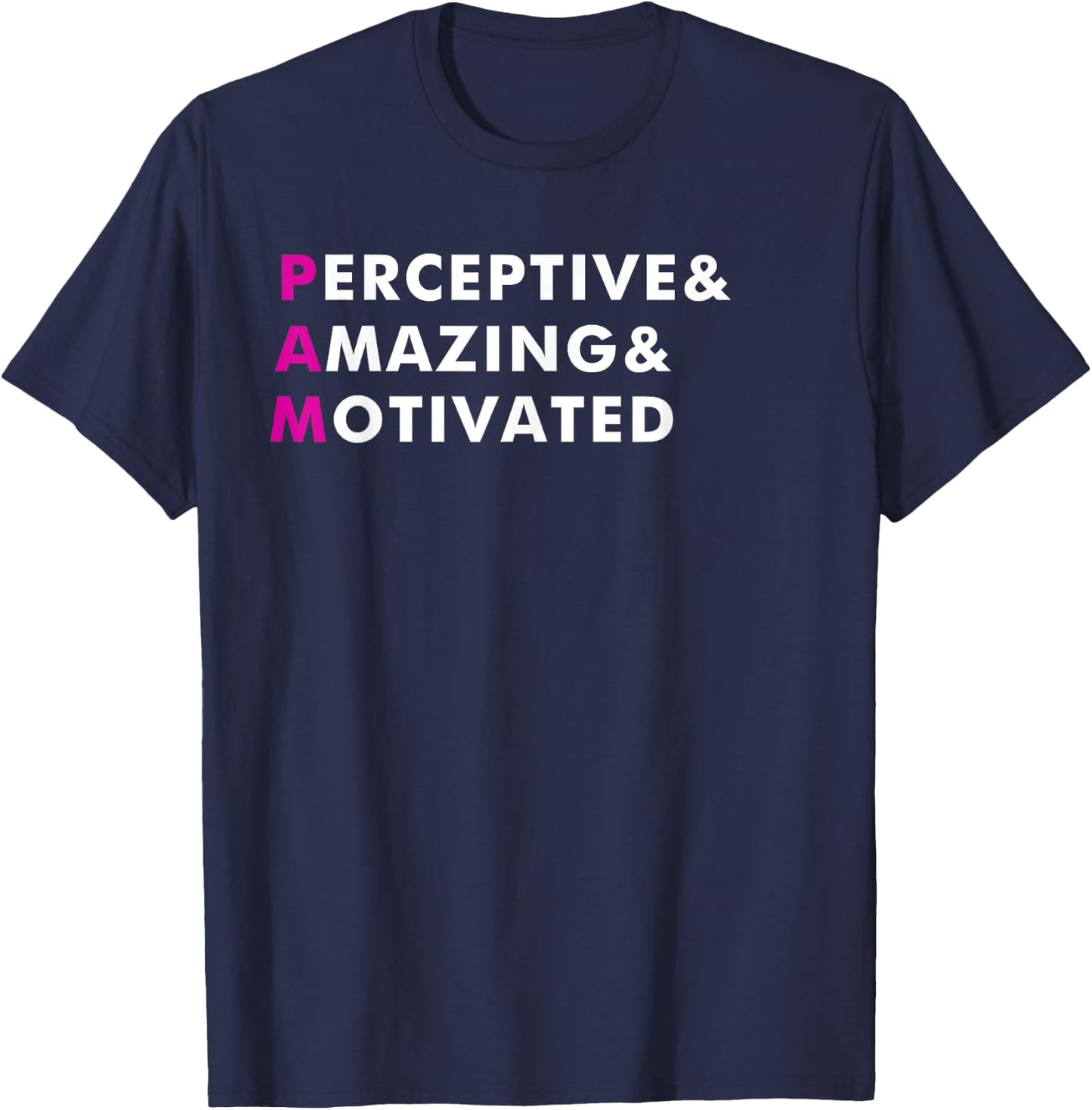 Pam Name Shirt Personalized Gift T-Shirt - T-Shirt | Navy