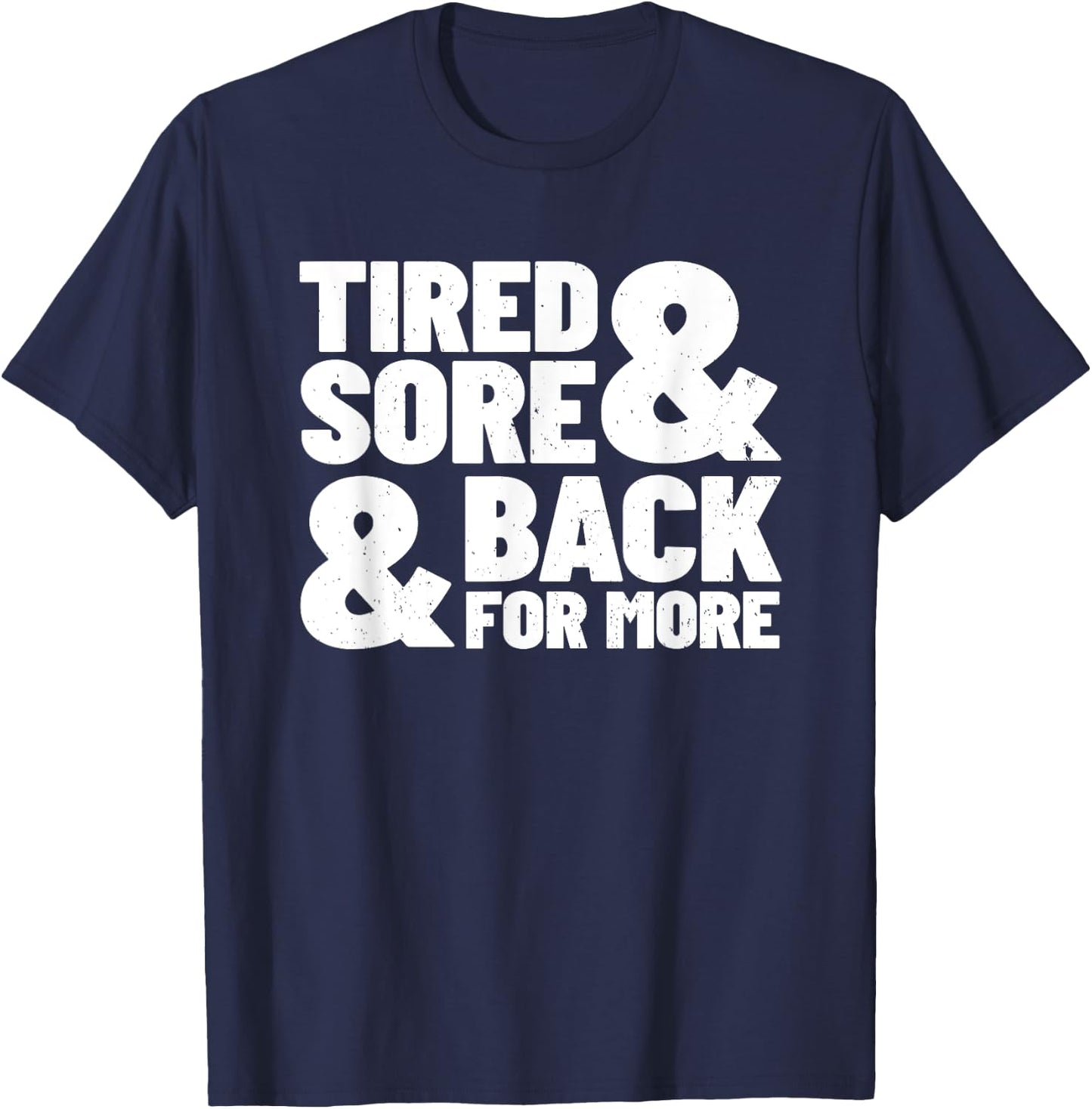 Fitness Quote - Gym Exercise - Gym Meme - Workout Motivation T-Shirt - T-Shirt | Navy