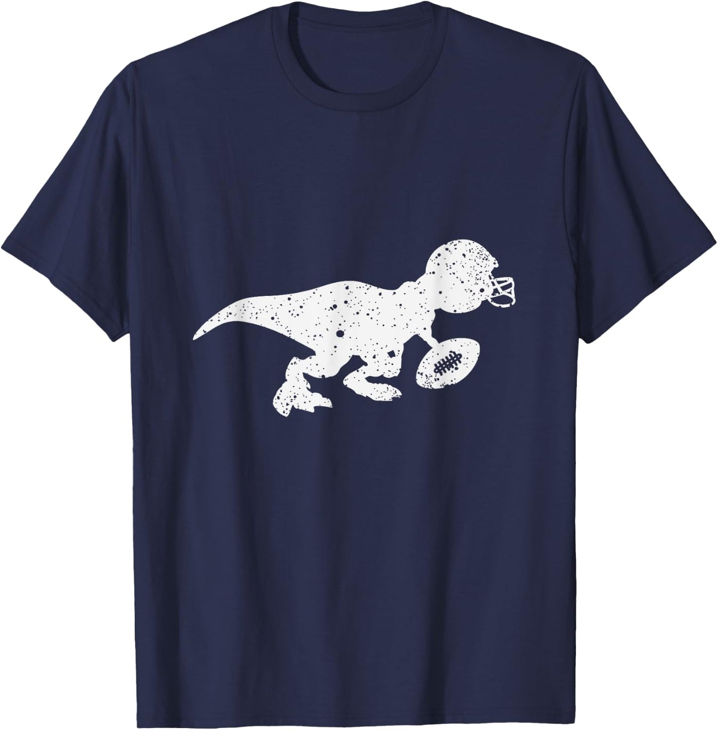 Dinosaurs Reptile Football Rugby Rugger Player Game Gift T-Shirt - T-Shirt | Navy