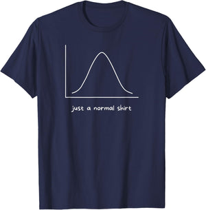 Just A Normal Shirt Funny Computer Science Data Graphic T-Shirt - T-Shirt | Navy