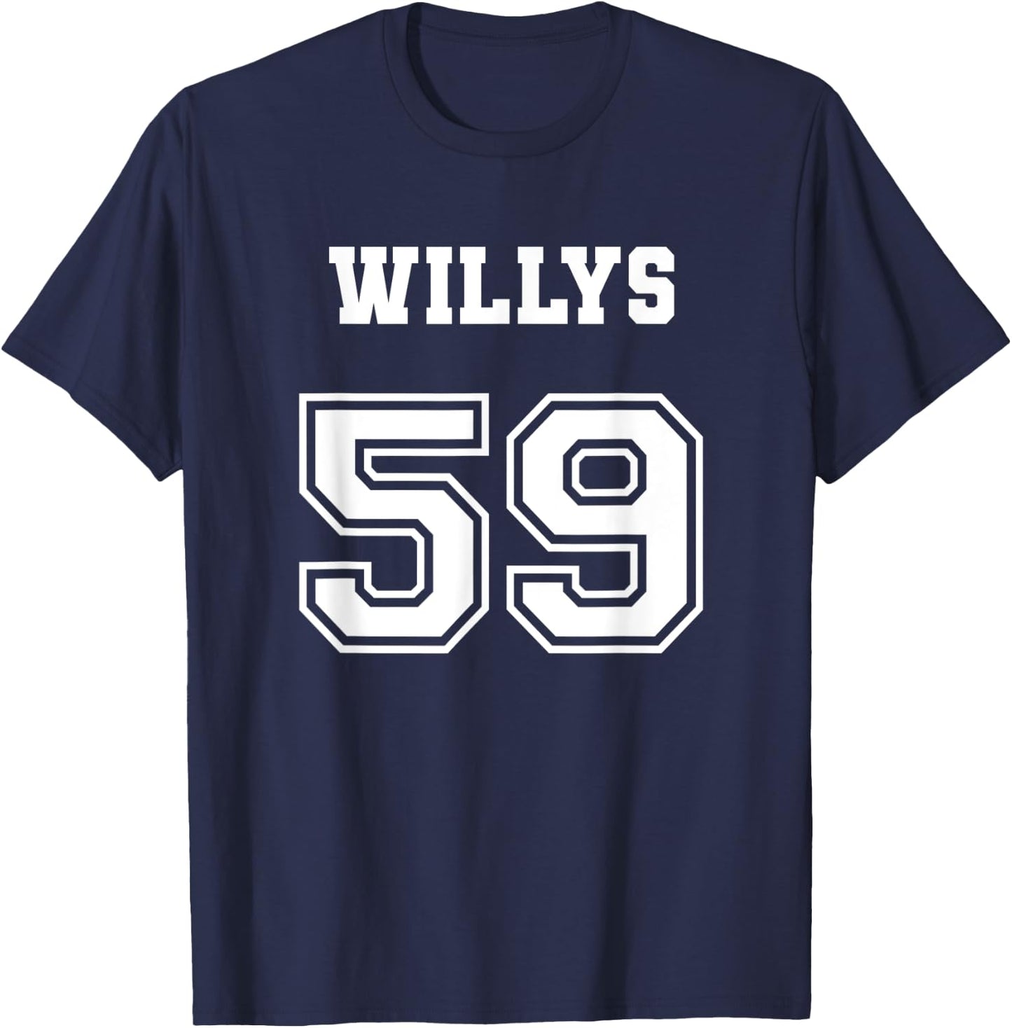 Jersey Style 59 1959 Willys 4x4 Vintage MB Army Truck Car T-Shirt - T-Shirt | Navy