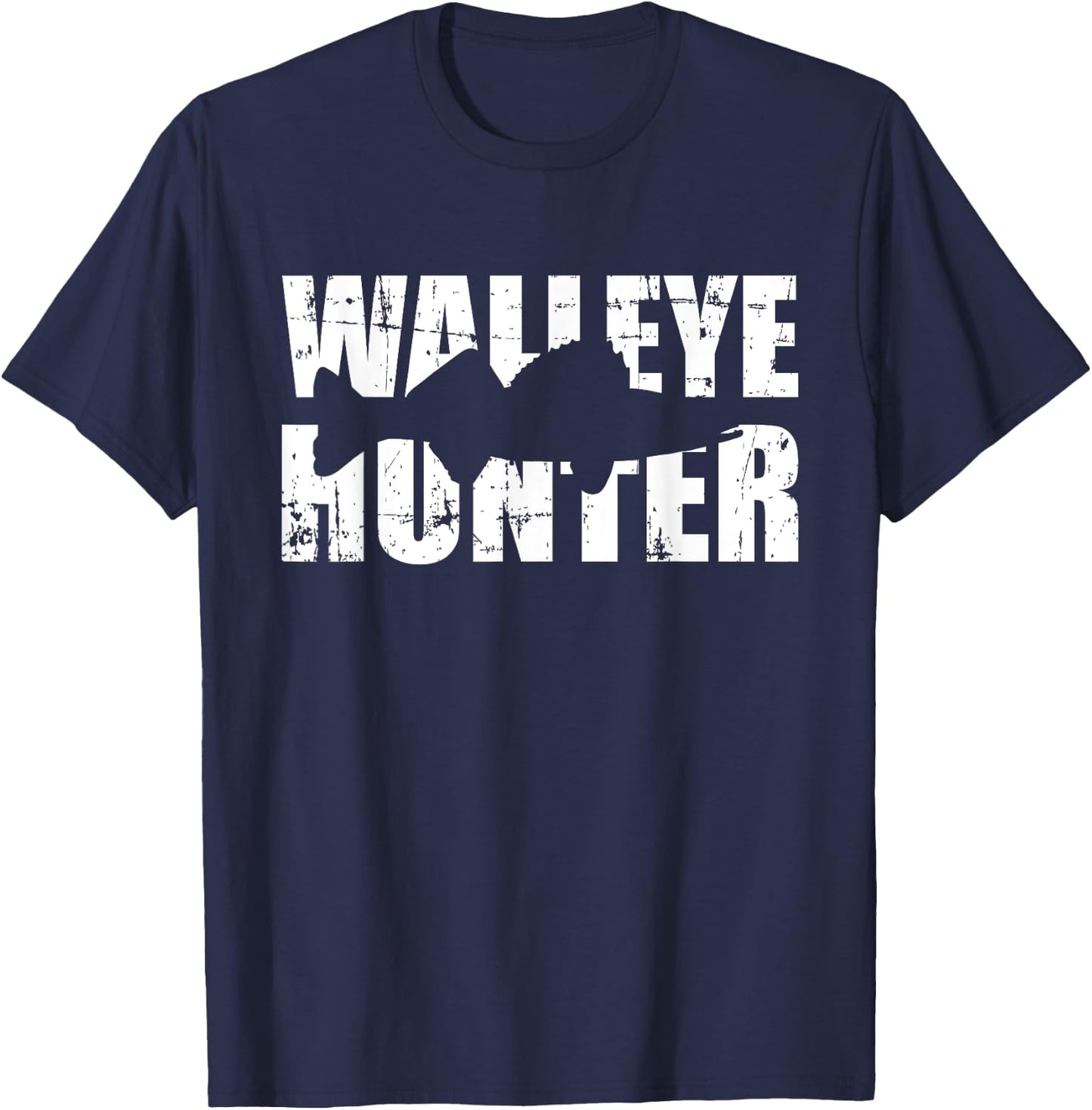 Walleye hunter T-Shirt - T-Shirt | Navy