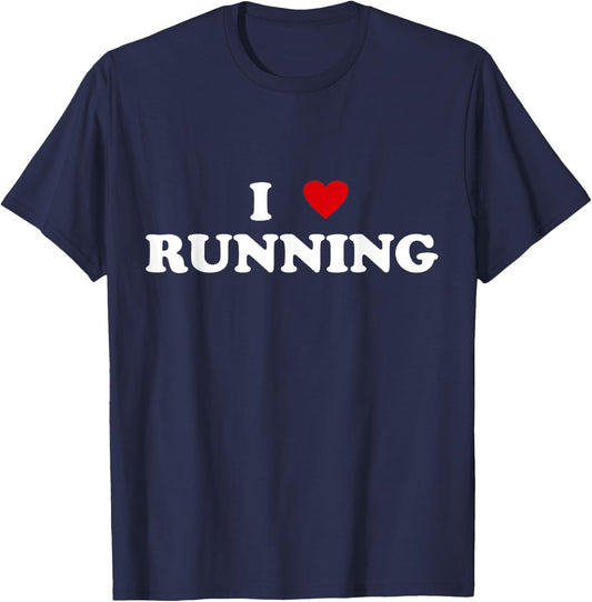 I Heart Runner - I Love Running T-Shirt - T-Shirt | Navy