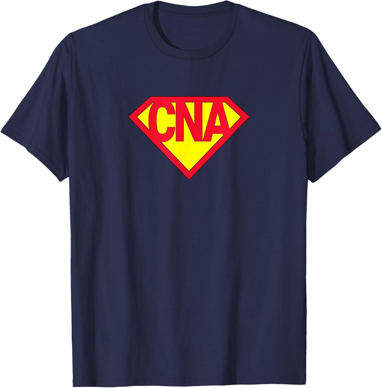 Super CNA Certified Nurse Assistant Superhero T-Shirt - T-Shirt | Navy