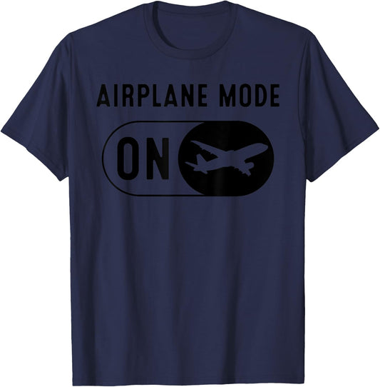 Funny Airplane Mode Gift Aviation Lover Men Women RC Pilot T-Shirt - T-Shirt | Navy