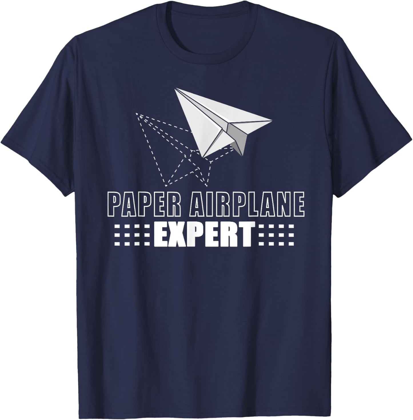 Cool Paper Airplane Expert | Funny Origami Plane Maker Gift T-Shirt - T-Shirt | Navy