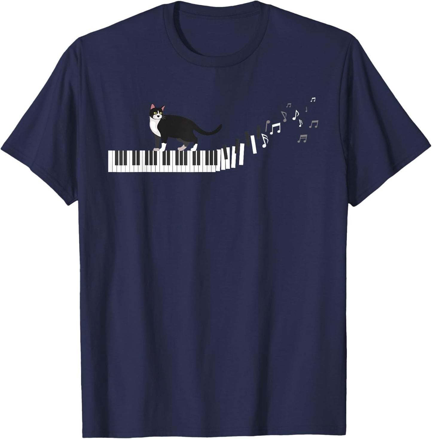Piano Keyboard Classical Music Pianist Gift Piano T-Shirt - T-Shirt | Navy