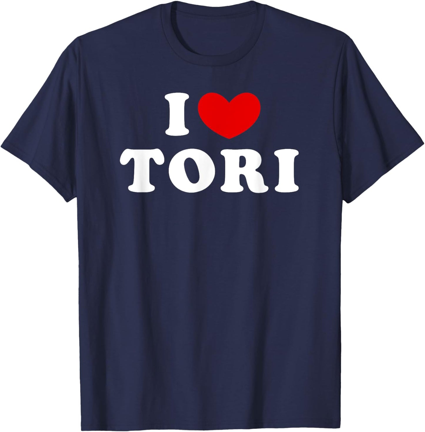 I Love Tori, I Heart Tori T-Shirt - T-Shirt | Navy