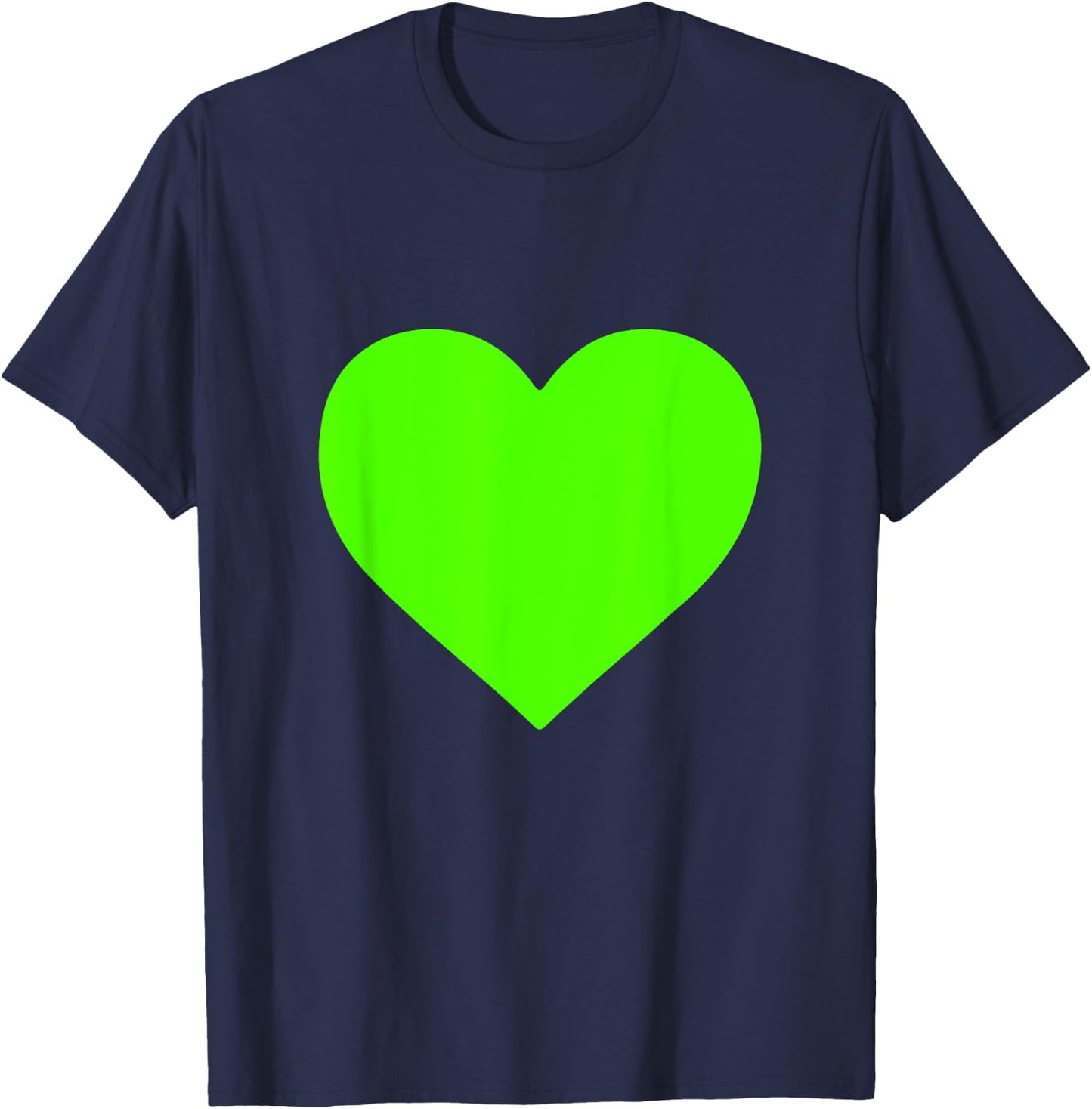 Green Heart T-Shirt - T-Shirt | Navy